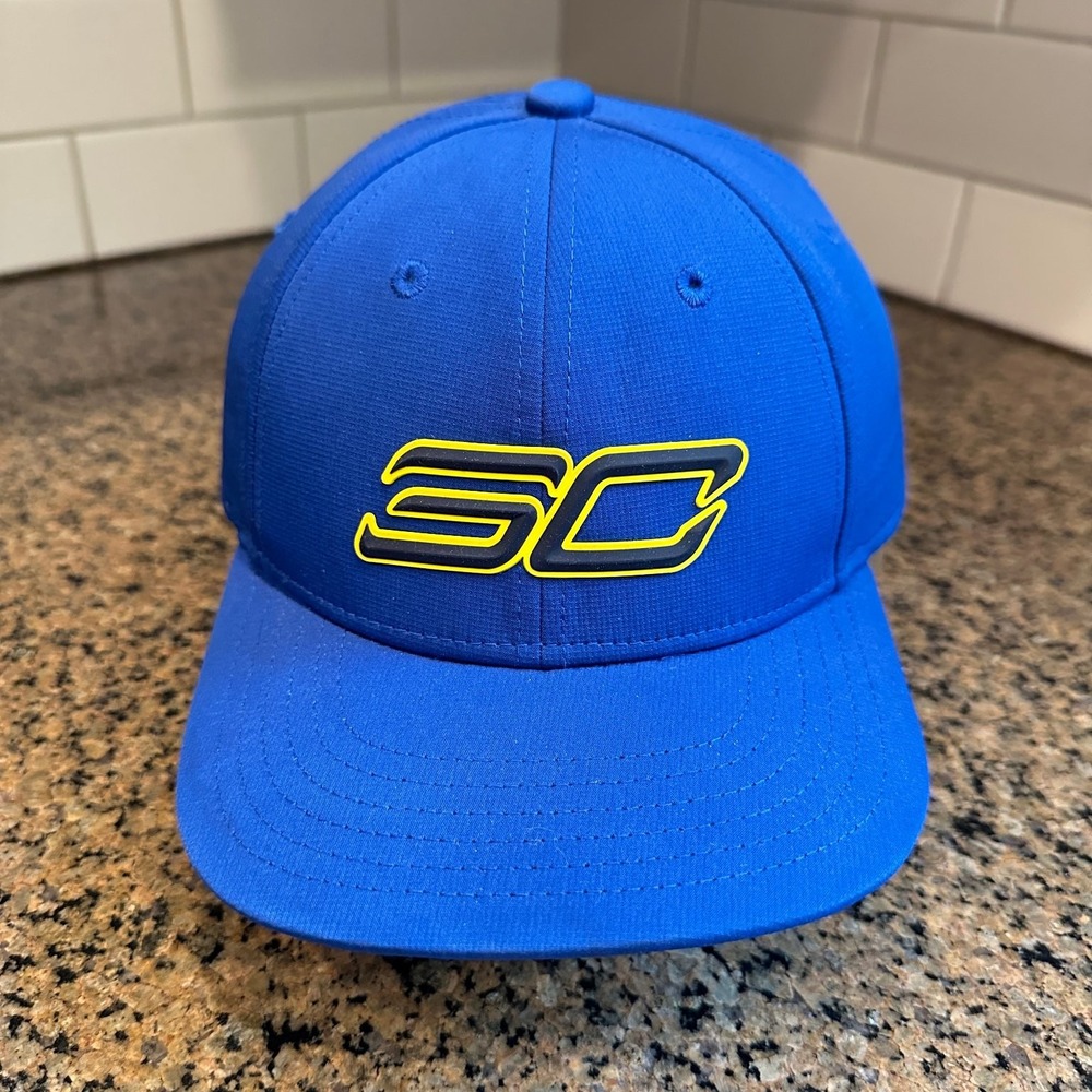 SC30 Under Armour UA Flat Fit Men's One Size Snapback Royal Blue Hat